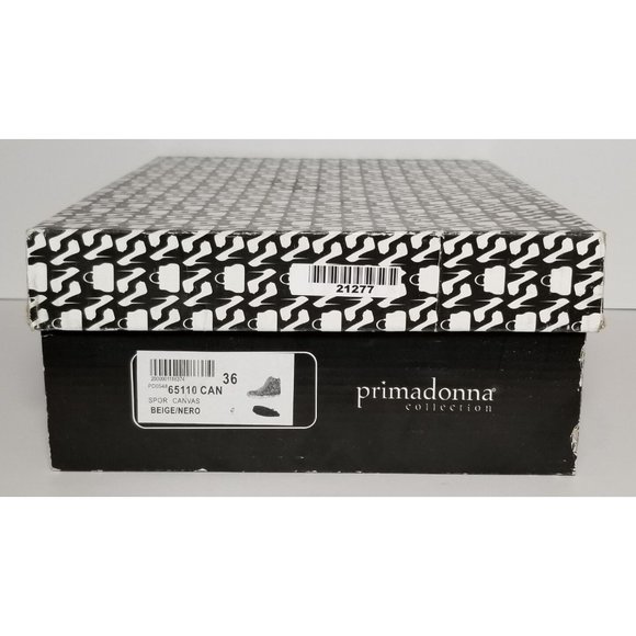PRIMADONNA COLLECTION WOMEN'S ZEBRA PRINT CANVAS SNEAKERS EURO SIZE 36 NEW IN BO - Picture 12 of 12